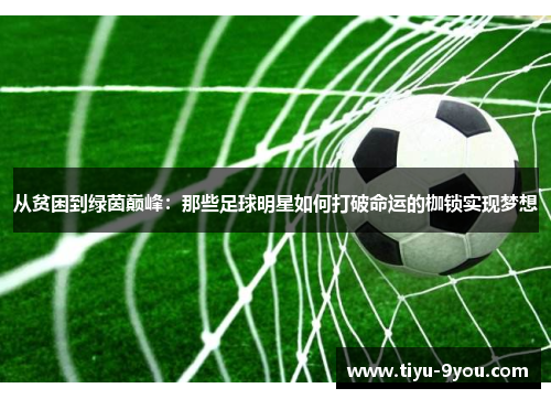 从贫困到绿茵巅峰：那些足球明星如何打破命运的枷锁实现梦想